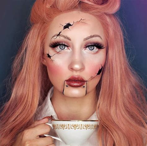 Cracked Doll Makeup Simple Poriweb