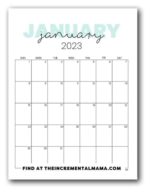 Looking For A Cute 2023 Calendar Printable Then Grab These Free