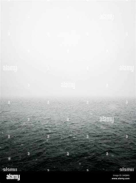 Abstract Image Of A The Ocean With Fog Stock Photo Alamy