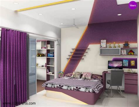 Bedroom With Color Synchronized Soft Furnishing As Well As Wall Paints