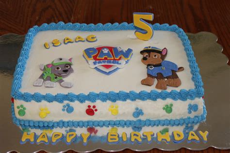 Paw Patrol Cake With Chase And Rocky