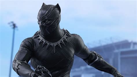 It is coated with vibranium to absorb and withstand radiation and attacks and is equipped with vibranium weapons in melee and ranged combat. Marvel's BLACK PANTHER Makes His Hot Toys Debut | Nerdist