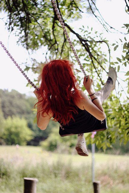 Not Found In This Moment Girl On A Swing Redheads