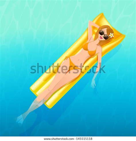 Sexy Girl Lying On Mattress Over เวกเตอร์สต็อก ปลอดค่าลิขสิทธิ์ 145515118 Shutterstock