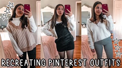 Recreating Pinterest Inspired Outfits Youtube