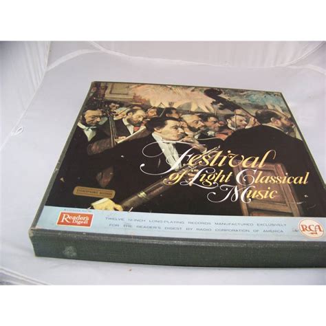 Festival Of Light Classical Music 12 Lp Box Set By Readers Digest