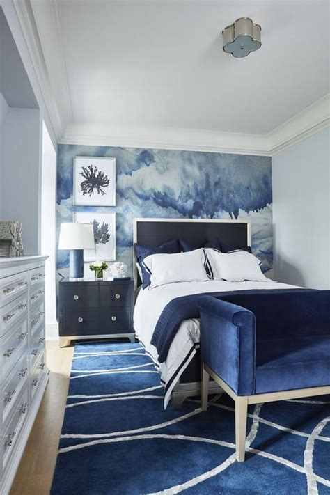 Blue is not just for the boys' bedroom just like pink is not only for the girls. Popular Navy Color Master Bedroom Decoration Ideas | Blue ...