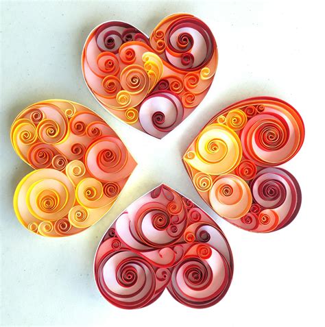 Valentines Hearts Quilling Designs Paper Hearts Quilling Art