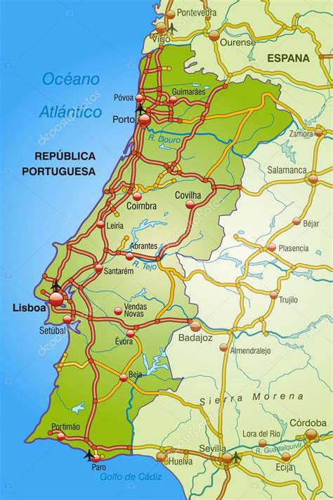 Portugália európa szárazföldi részének legnyugatibb országa a korábbi portugál kolóniák 20. Portugália Térkép | groomania