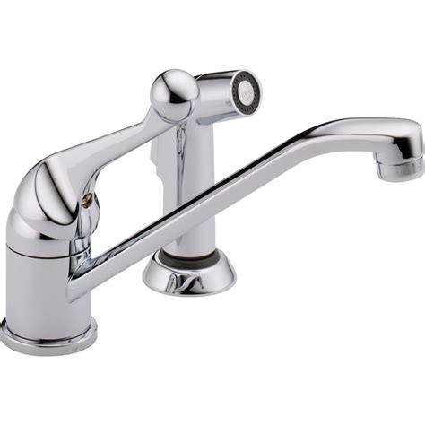 Delta faucets shows how to install a single handle kitchen faucet in this video, including the tools needed to successfully complete the installation. Delta Classic Single-Handle Side Sprayer Kitchen Faucet in ...