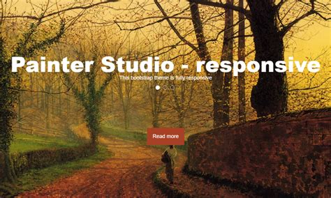 Painter Studio - Free bootstrap theme