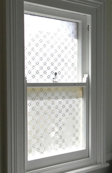 Victorian Style Etched Glass Window Glass Bathroom Glass Panels