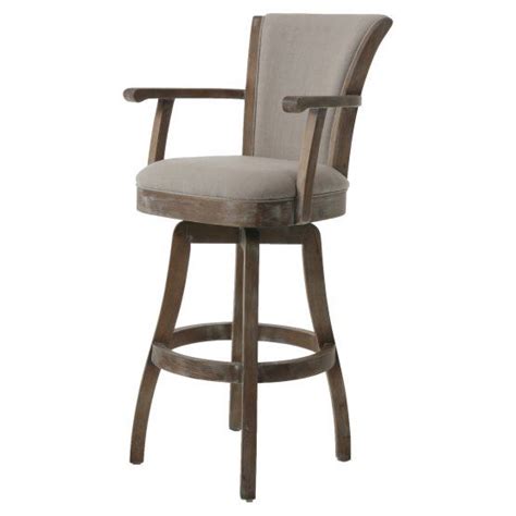 Boasting a familiar silhouette with a curved back and clean lines, the weave delivering that punch of drama that your living area or library has been seeking. Impacterra Glenwood Swivel Counter Stool with Arms ...