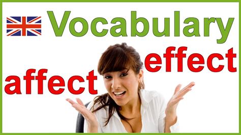 Affect vs effect - Confusing English words | Vocabulary - YouTube