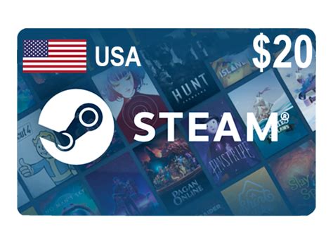 Steam 20 Gift Card Digital Code USA