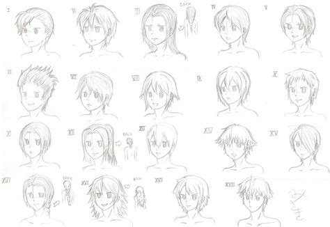 Male Anime Hairstyles Drawing At Getdrawings Free Download