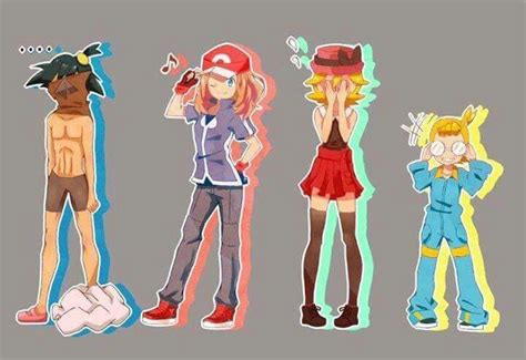 Ash Ketchum With His Kalos Friends ♡ Amourshipping ♡ Amourshippingday ♡ I Give