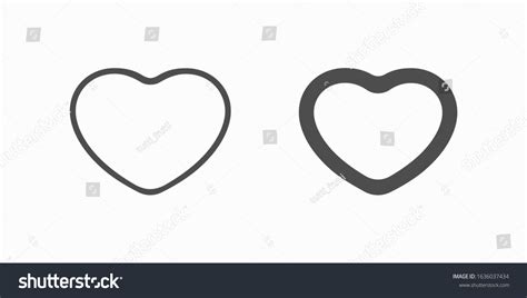 Black Heart Icon Design Element Logo Stock Vector Royalty Free