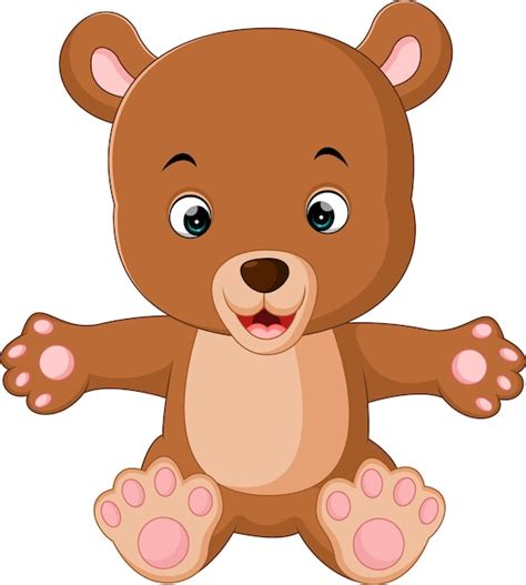 Premium Vector Cute Baby Bears Cartoon