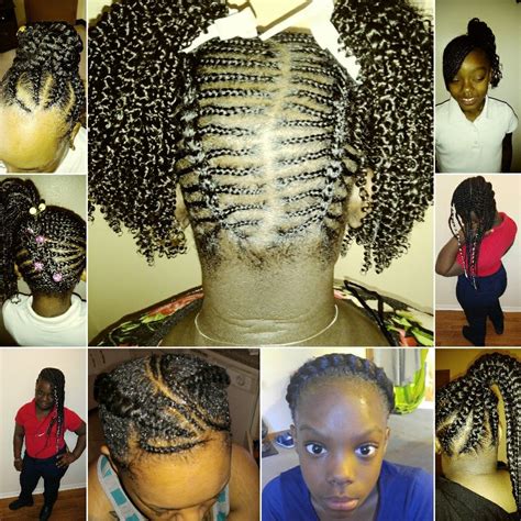 Mini braids differ from mini twists in the fact that you can take care of them pretty much the same way you would with your own loose hair sans the combs and brushes. Braids for Kids ( Ice Looks Hair Care®) | Braids for kids ...