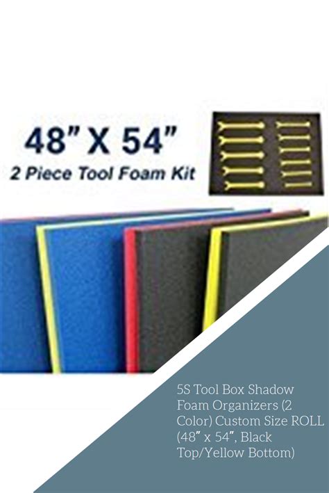 5s Tool Box Shadow Foam Organizers 2 Color Custom Size Roll 48″ X 54