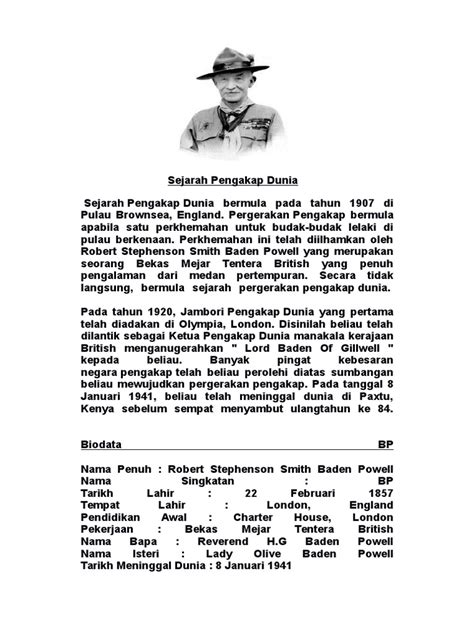 H.r cheesman di pulau pinang ( 1915 ) dan johor ( 1928 ) 3. sejarah pengakap