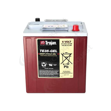 Te35gel Trojan Deep Cycle Battery 6v 210ah Electroquest