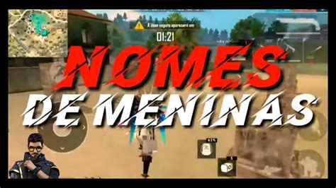 Free fire is a multiplayer mobile battle game published and developed by garena studios. TOP 15 - NOMES "FEMININOS" PARA FREE FIRE - YouTube