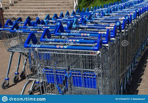 Tesco Shopping Carts Editorial Photo 72399627