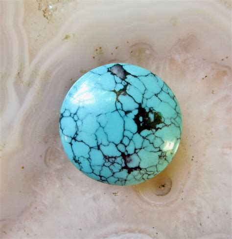Large Round Natural Turquoise Cabochon 25mm Round Cabochon Etsy