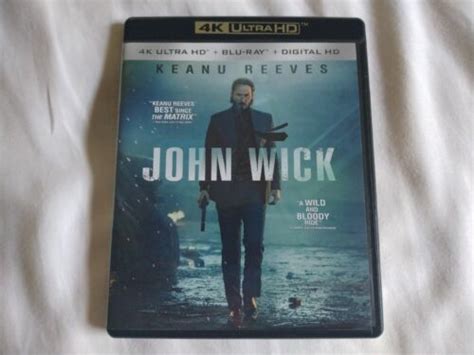 John Wick Ultra Hd Blu Ray Disc Set K Uhd Keanu Reeves Ebay