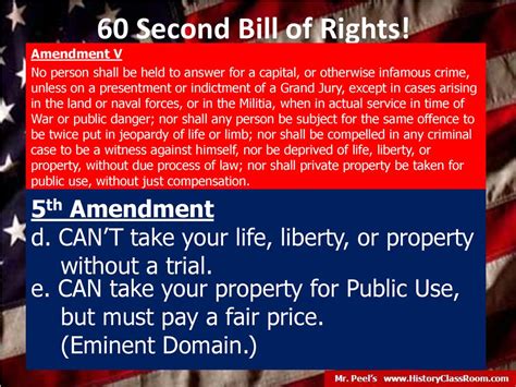 Mr Peels 60 Second Bill Of Rights Mr Peels Ppt Download