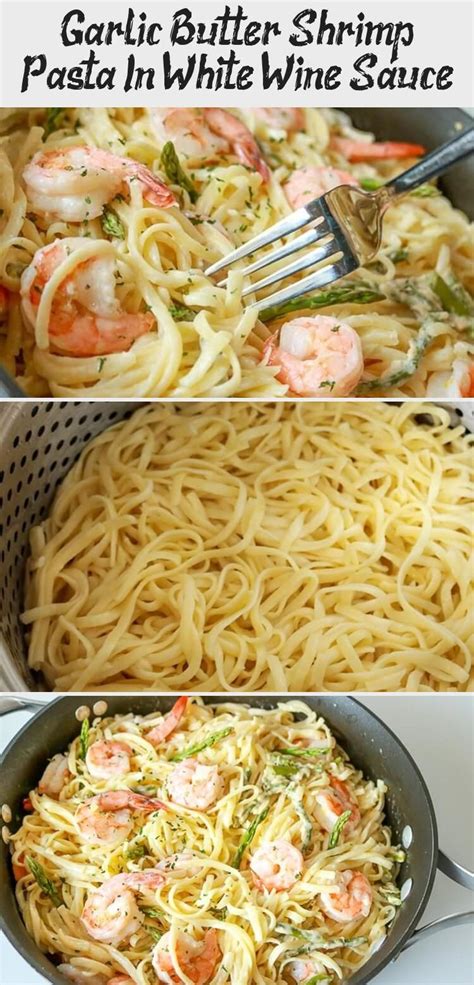 Start the water for the pasta. Shrimp,Garlic,Wine,Cream Sauce For Pasta / Garlic Shrimp ...