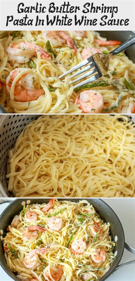 This creamy garlic penne pasta is a white sauce pasta that is great on it's own, but buttery, garlicky shrimp tossed in a creamy parmesan white wine sauce, then folded into a bed of angel hair pasta and topped with fresh herbs—and in the. Shrimp,Garlic,Wine,Cream Sauce For Pasta / Garlic Shrimp ...