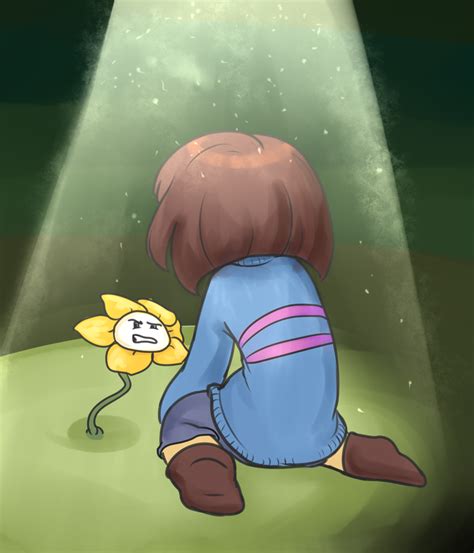 Frisk And Flowey By Unlucky Day For Fay On Deviantart