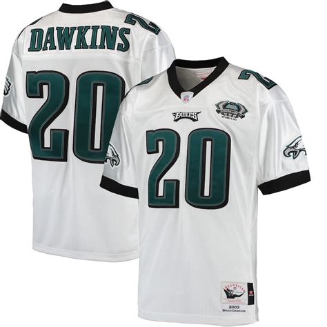 Mitchell & Ness Brian Dawkins Philadelphia Eagles White 2003 Authentic
