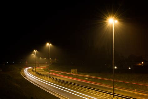 Free Stock Photo Of Car Lights Dark Highway