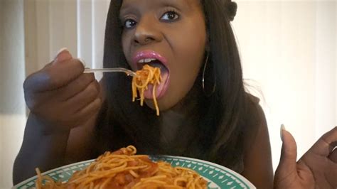 Spaghetti Asmr Eating Sounds Youtube