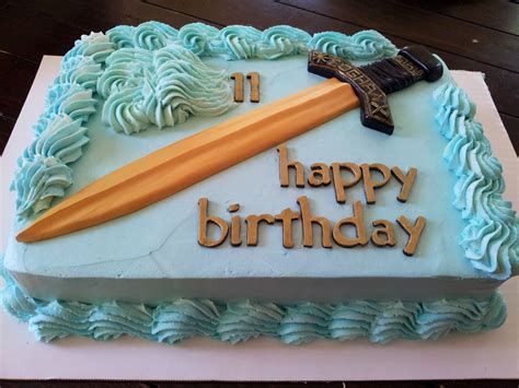 Percy Jackson Cake Sword And Letters Molded From Fondant Sprayed