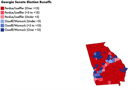 Results Of The 2021 Georgia Senate Runoff Elections By County
