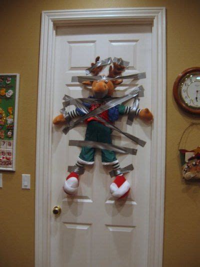 Funny Door Decorations For Christmas