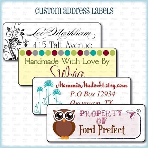 Items Similar To Custom Address Labels 4 Sheets 120 Labels More