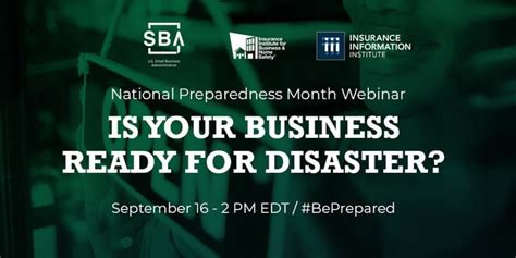 Find affordable insurance coverage for your car, motorcycle, and much more. Triple-I Blog | Is Your Business Ready for Disaster? National Preparedness Month Webinar