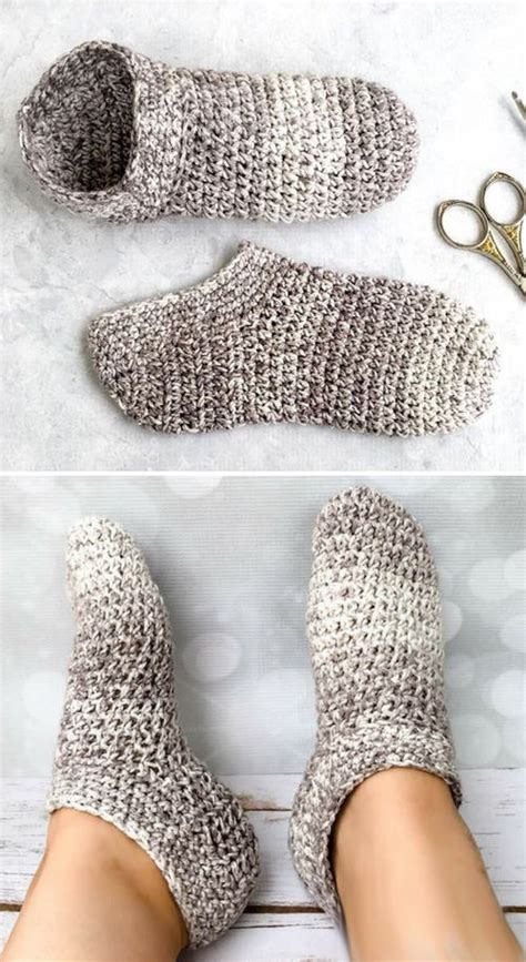 Cotton Slipper Socks Free Crochet Pattern Beautiful Skills Crochet