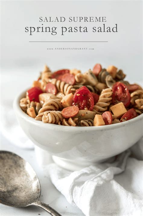 Grab your favorite pasta, whether it's penne, rotini or fusilli, and add vegetables like broccoli, carrots, bell peppers, and tomatoes to start your salad supreme. Zesty Salad Supreme Pasta Salad | Salad supreme pasta ...