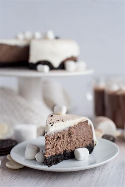 Instant Pot Hot Chocolate Cheesecake With Marshmallow Ganache Is A