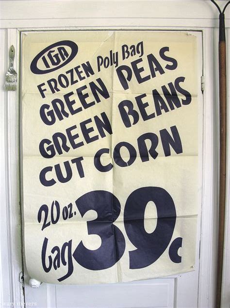 Vintage 1960s Grocery Store Poster By Warymeyers Blog Via Flickr