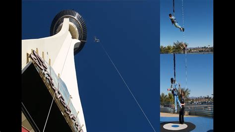 1000 Feet Sky Jump From The Stratosphere Tower Las Vegas Youtube