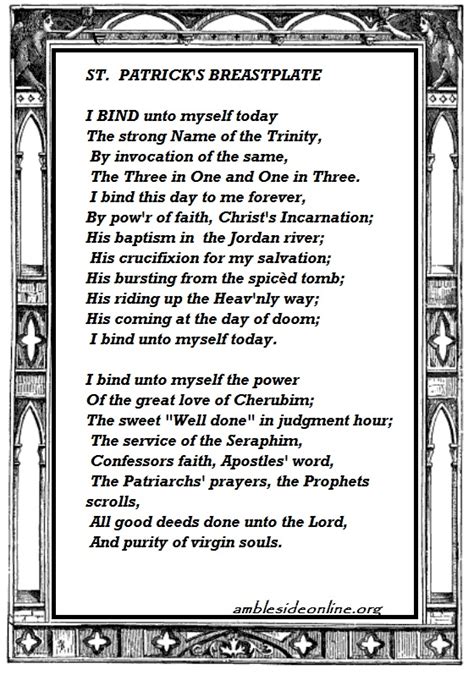 Check spelling or type a new query. Archipelago: St. Patrick's Breastplate Hymn Lyrics for a ...