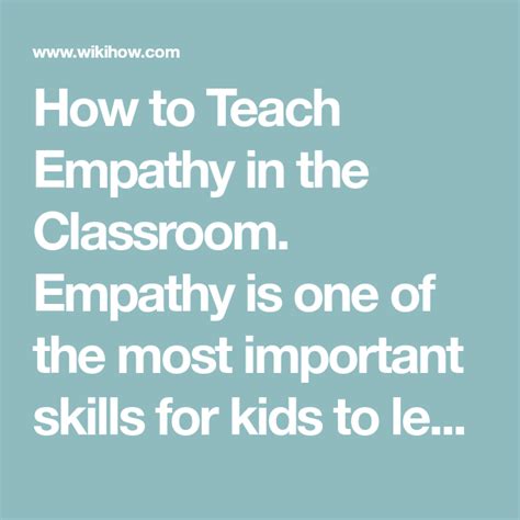 How To Teach Empathy In The Classroom Teaching Emotional Skills